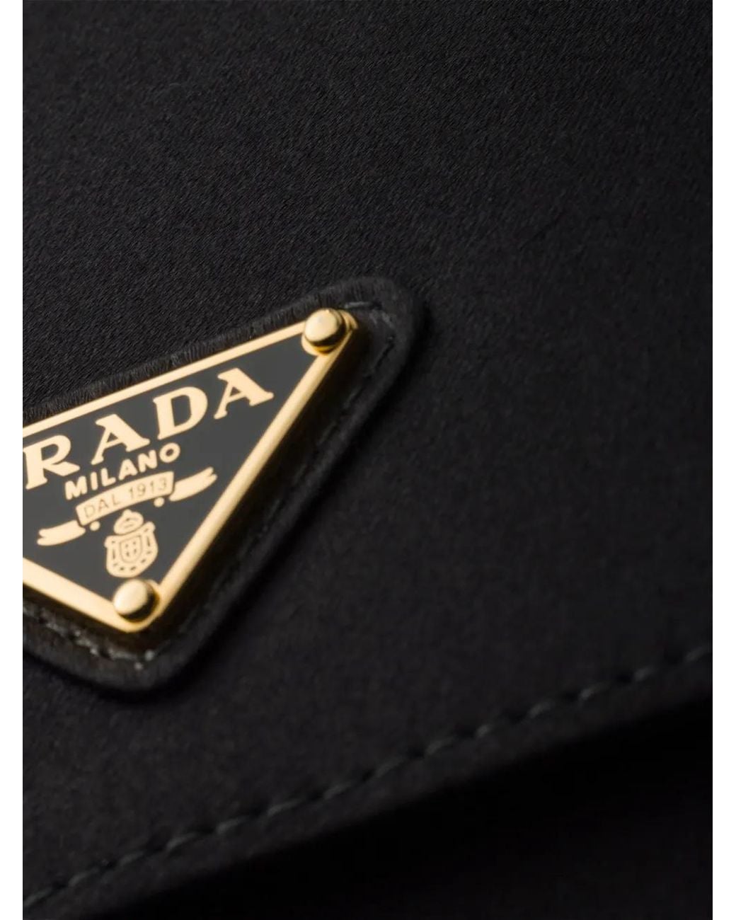 Prada Black Satin Mini Shoulder Bag