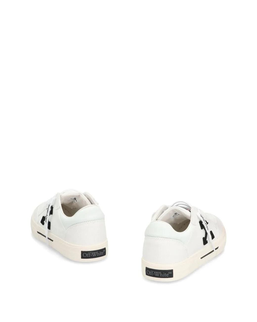 Off-White c/o Virgil Abloh White New Low Vulcanized Textile Sneakers