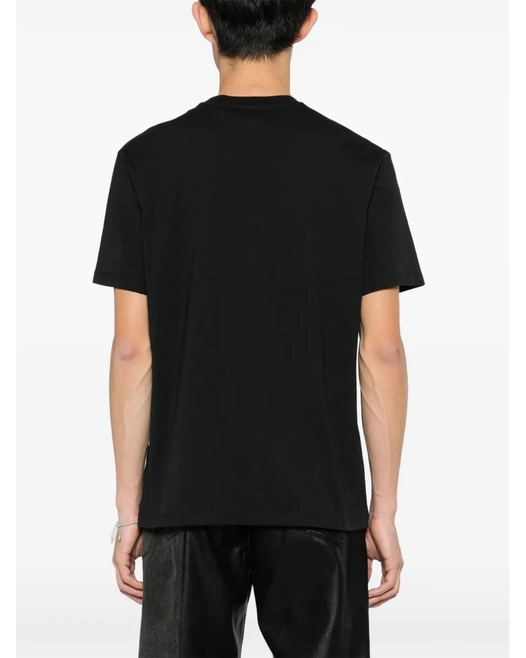 Just Cavalli Black Tiger Head-Print T-Shirt for men