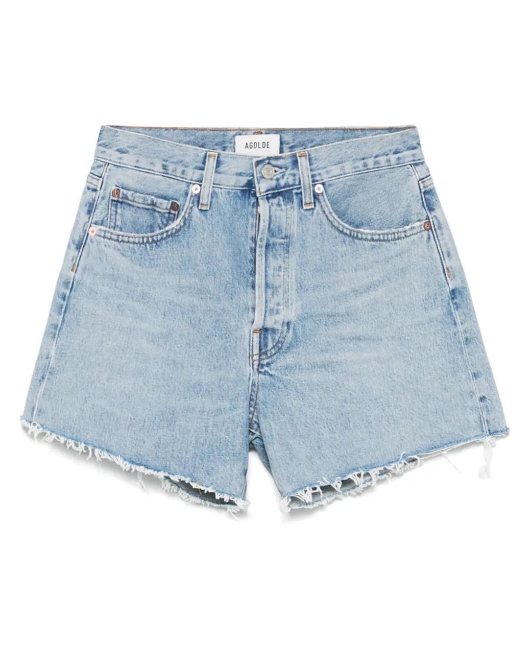 Agolde Parker Shorts in het Blue