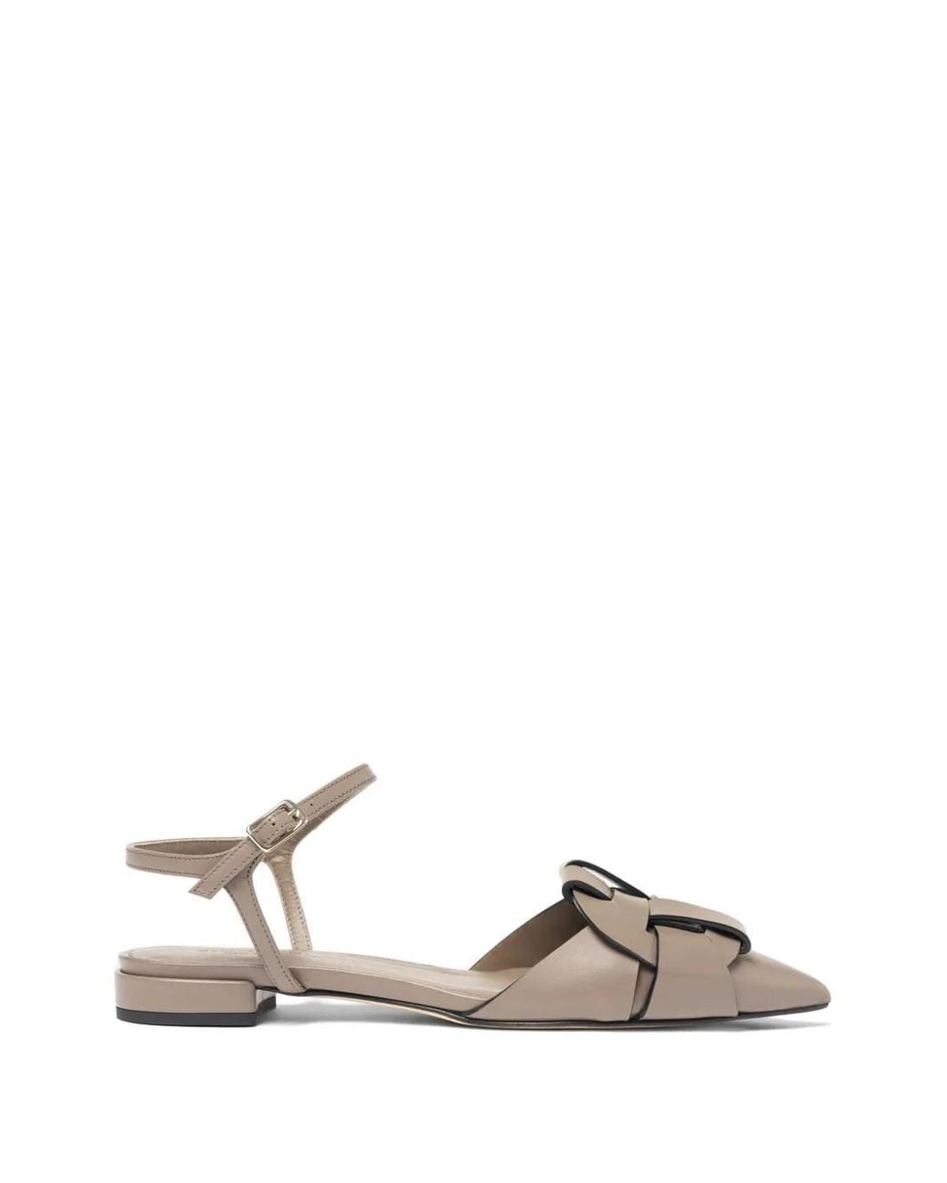 Scarosso Brown Amanda Woven Pointed-Toe Pumps
