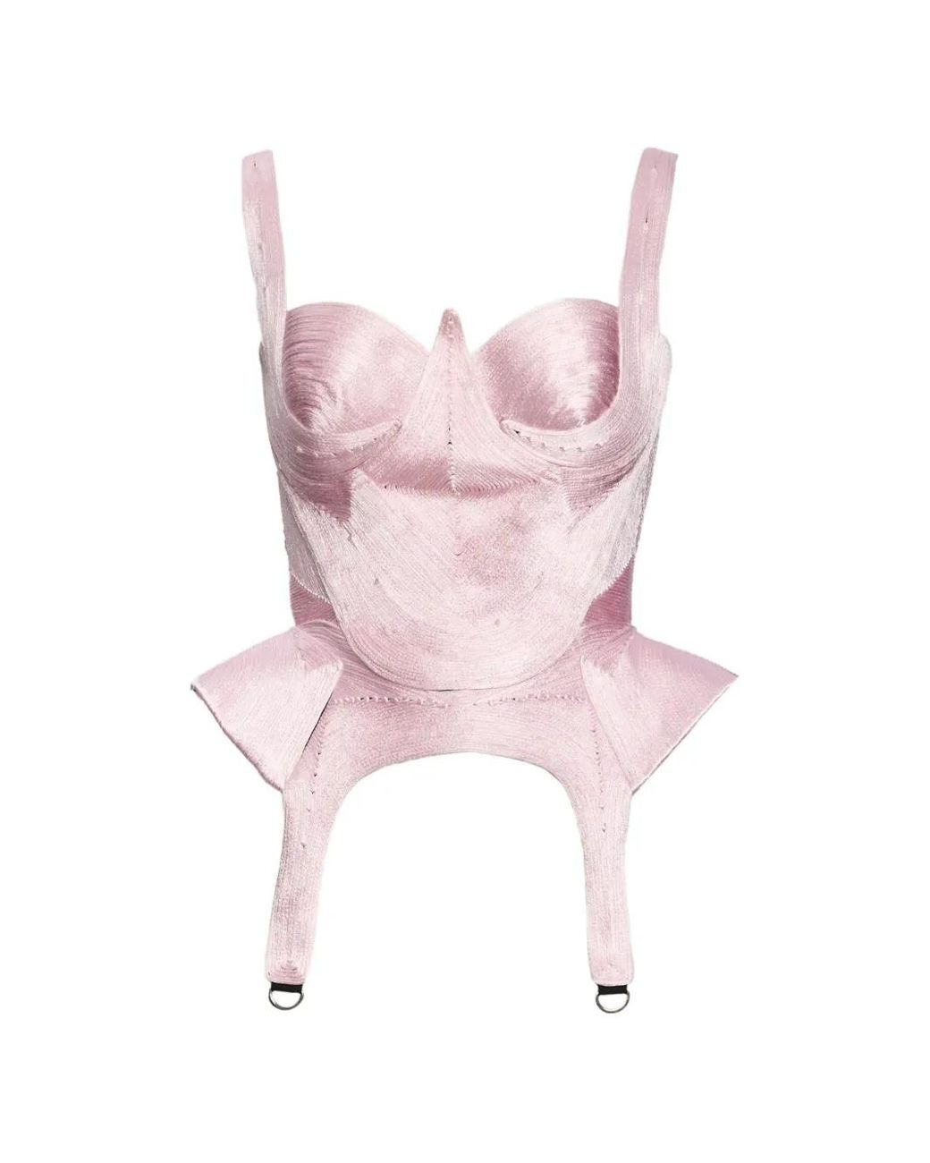 NORINA ST Pink Kaly Peplum-Hem Corset Top