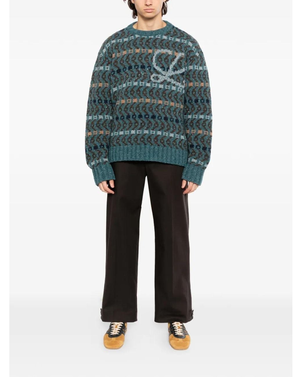 Loewe Green Sweater for men
