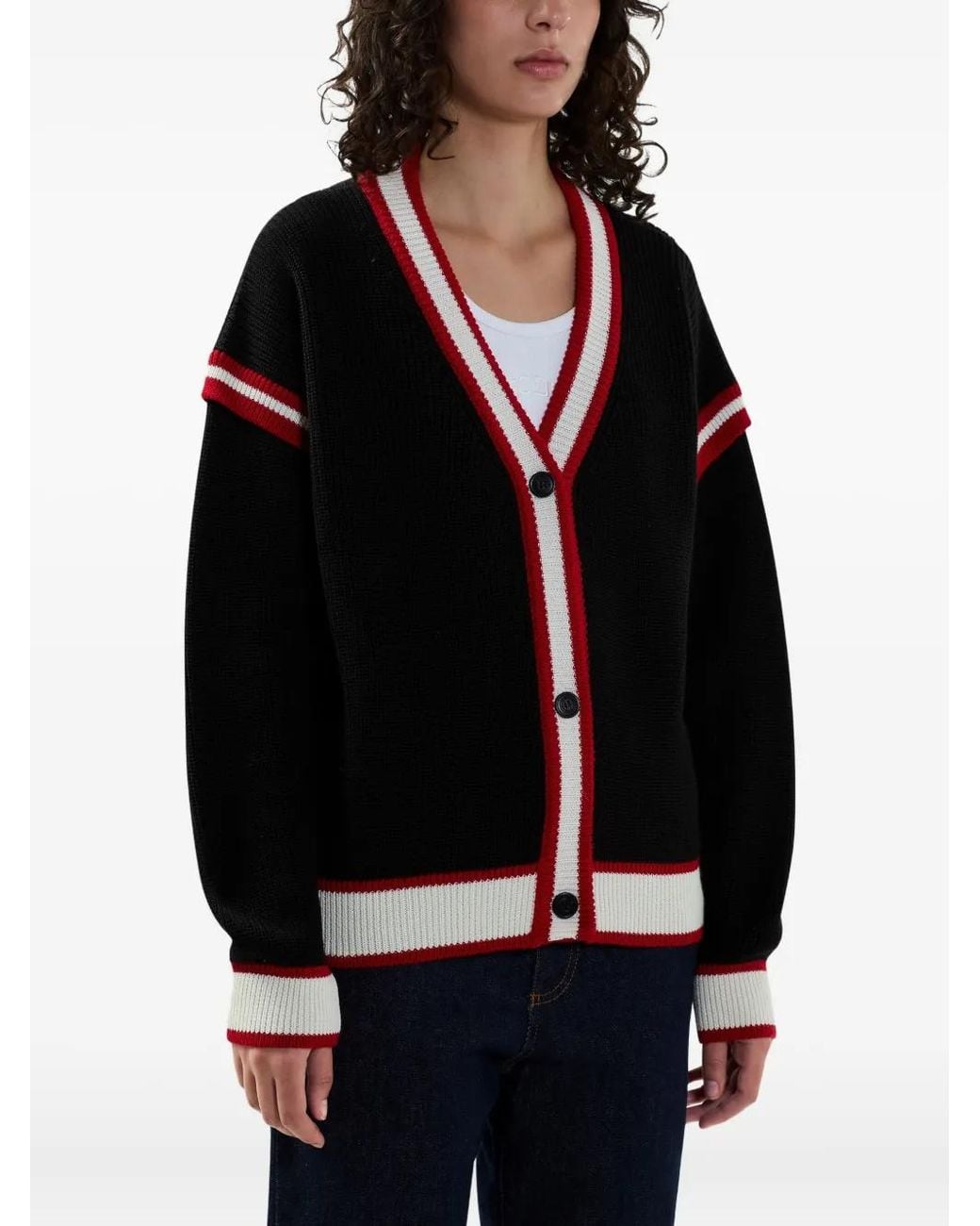 Gcds Vest Van Wolblend in het Black