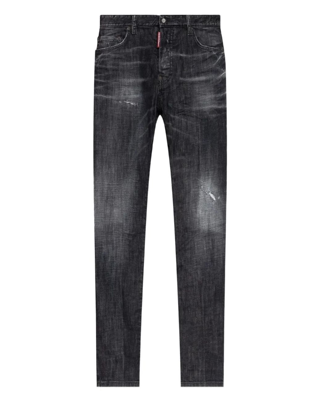 Vaqueros Con Parche Del Logo DSquared² de hombre de color Gray