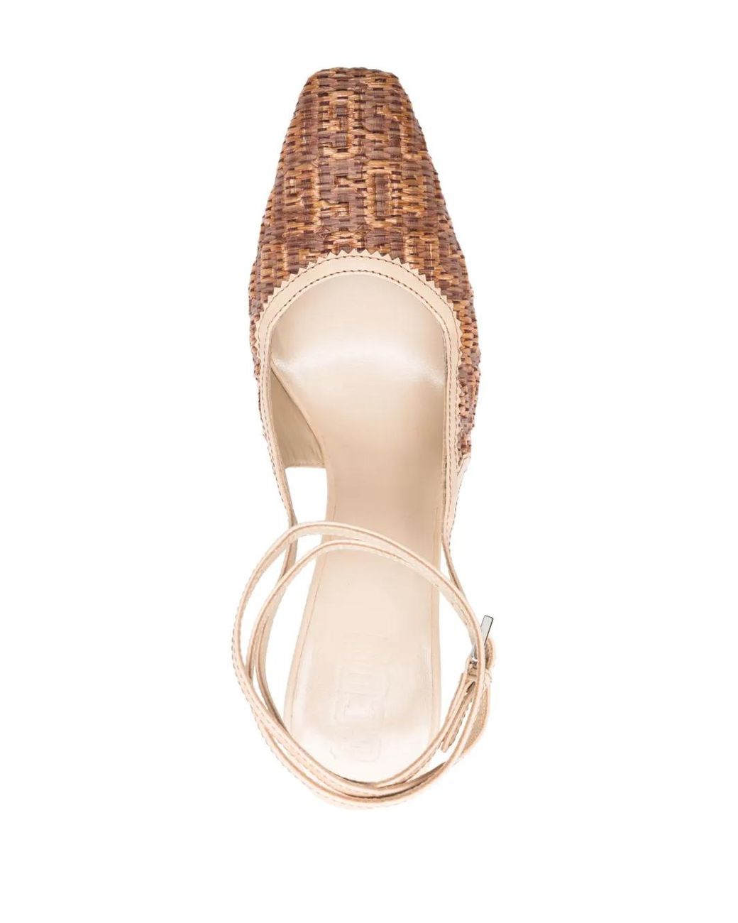 Gcds Pink Cube Pumps Mit Monogramm-Bast 100Mm