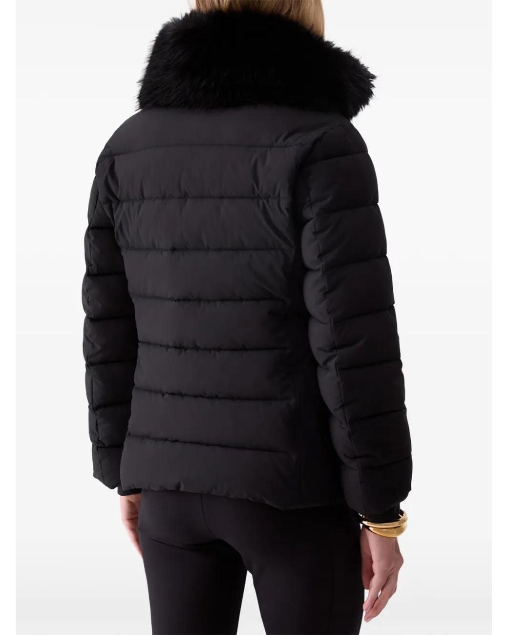 Liu Jo Black Padded Jacket With Belt