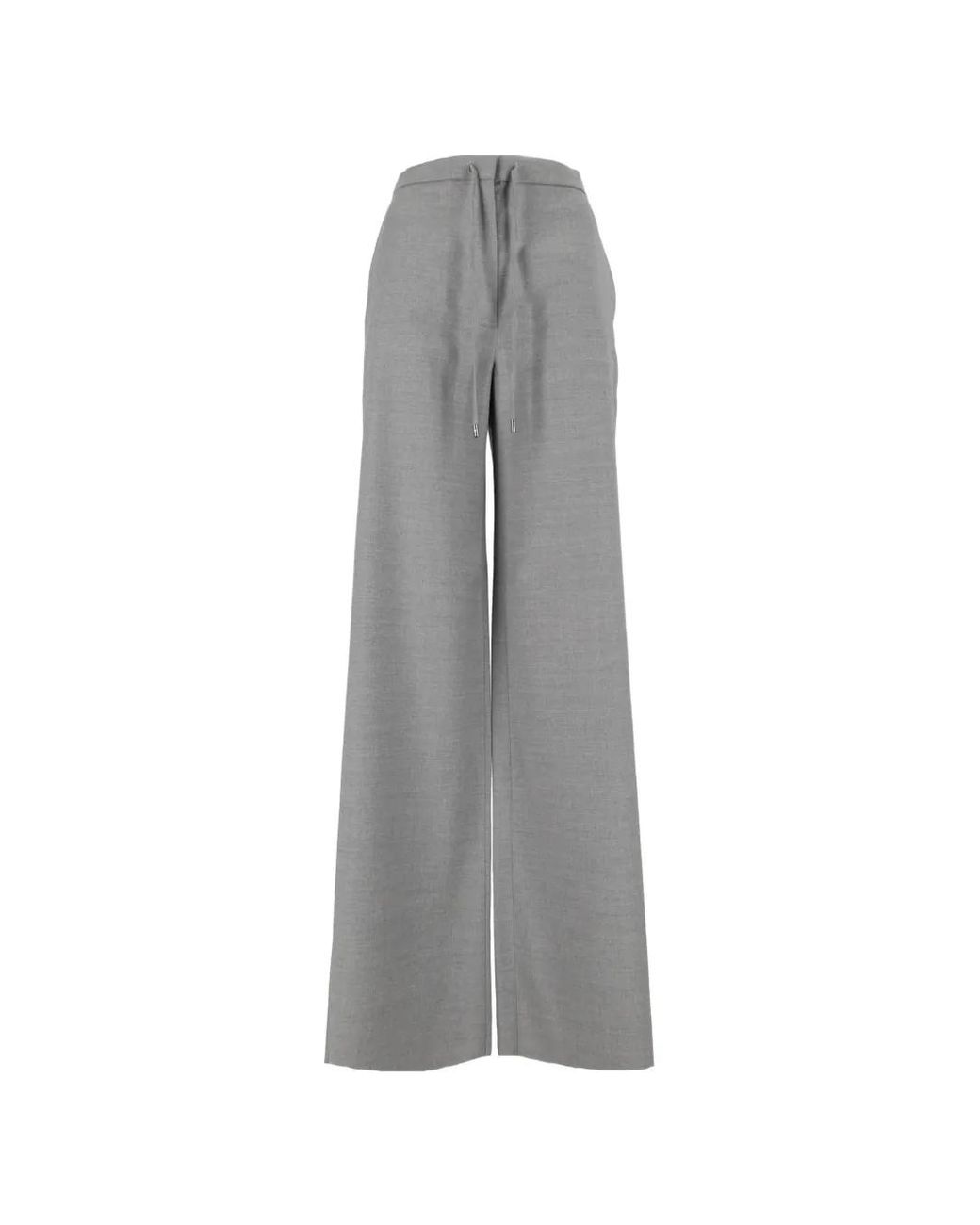 Max Mara Gray Recente Drawstring Trousers