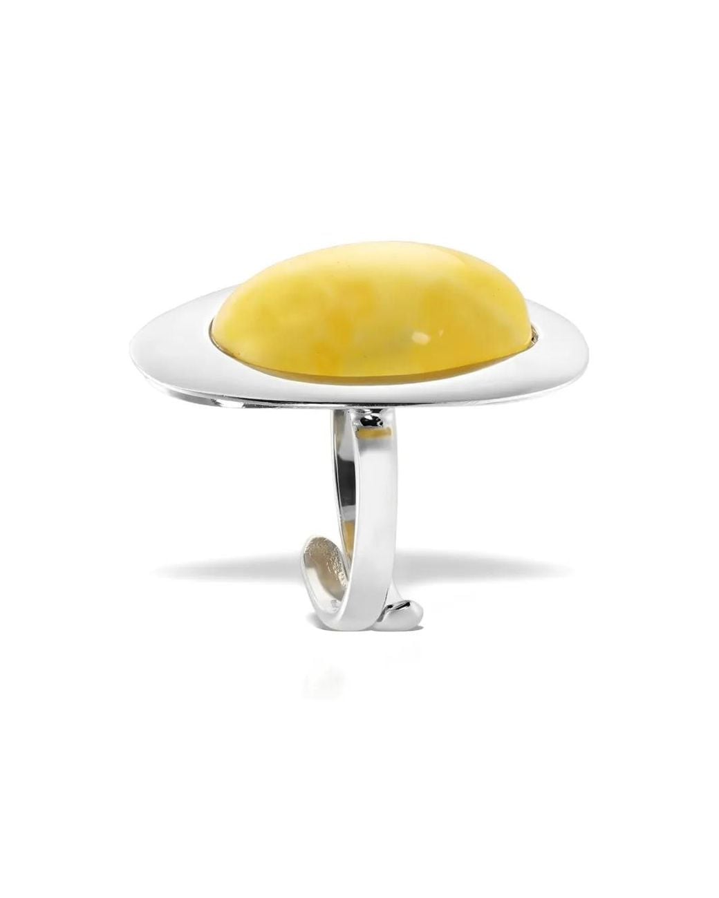Elle Macpherson Yellow Ovaler Ring Mit Beschichtung