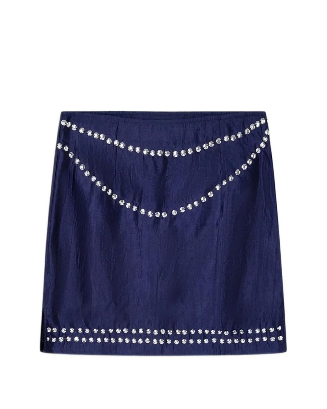 GIMAGUAS Blue Claude Jewel Silk Skirt