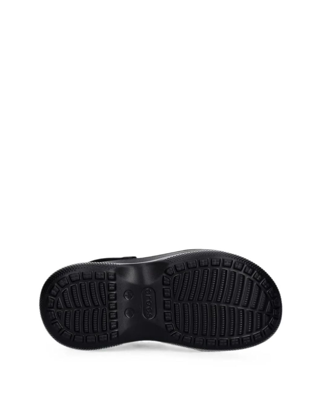 CROCSTM Black Perforated Platform Clogs