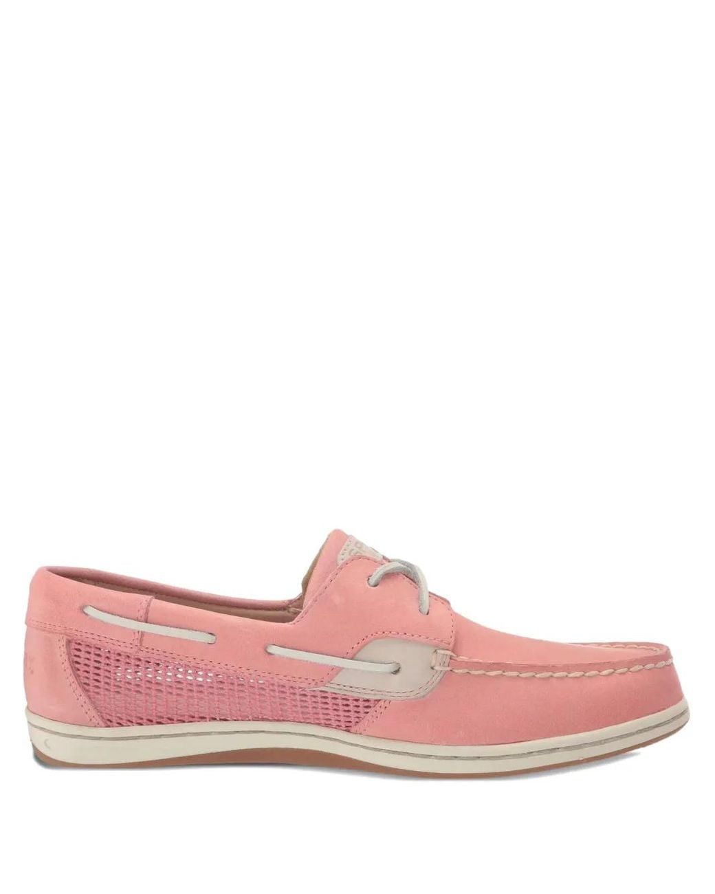 Sperry Top-Sider Pink Koifish Mesh-Panel Boat Shoes