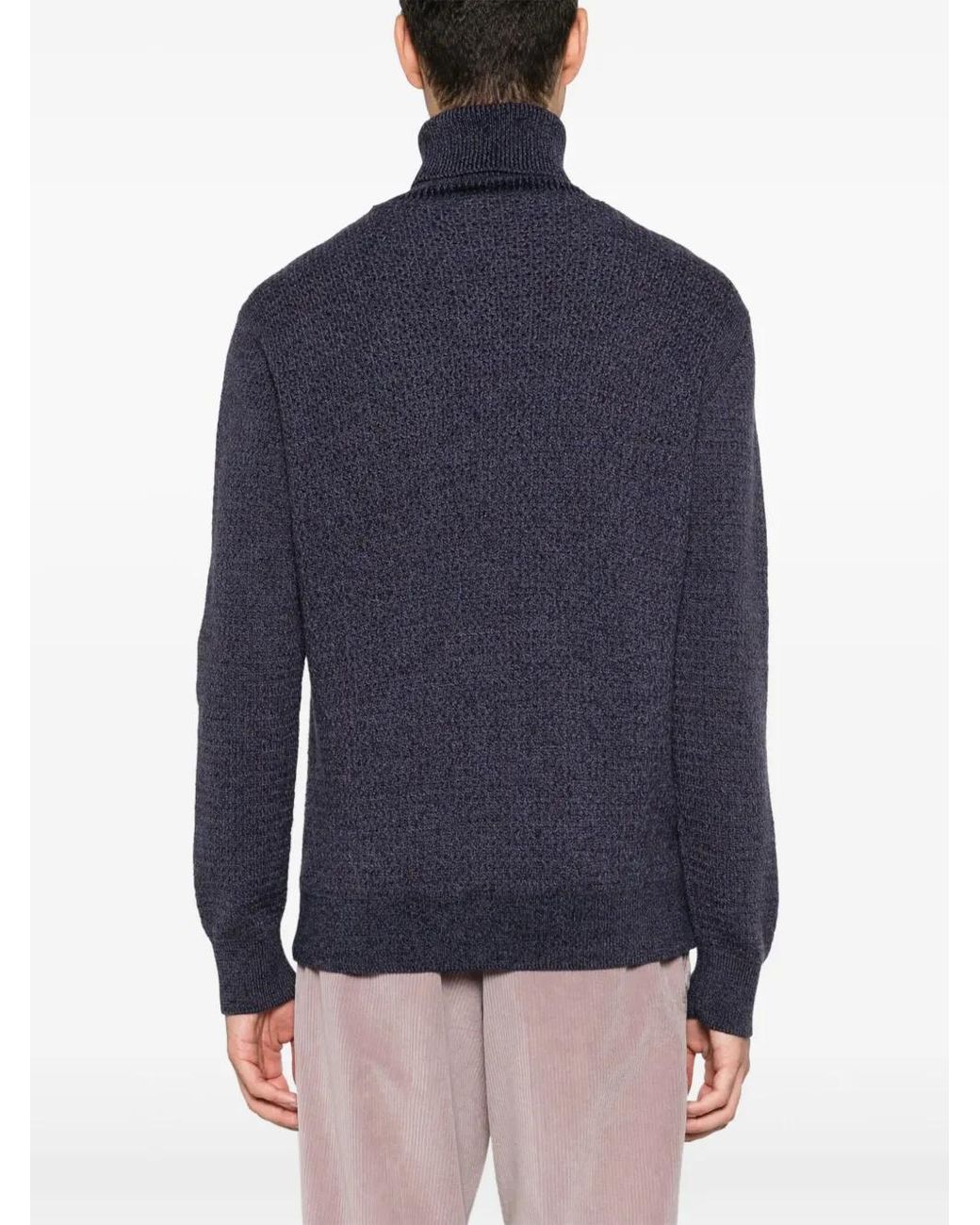 D4.0 Klassischer Pullover in Blue für Herren