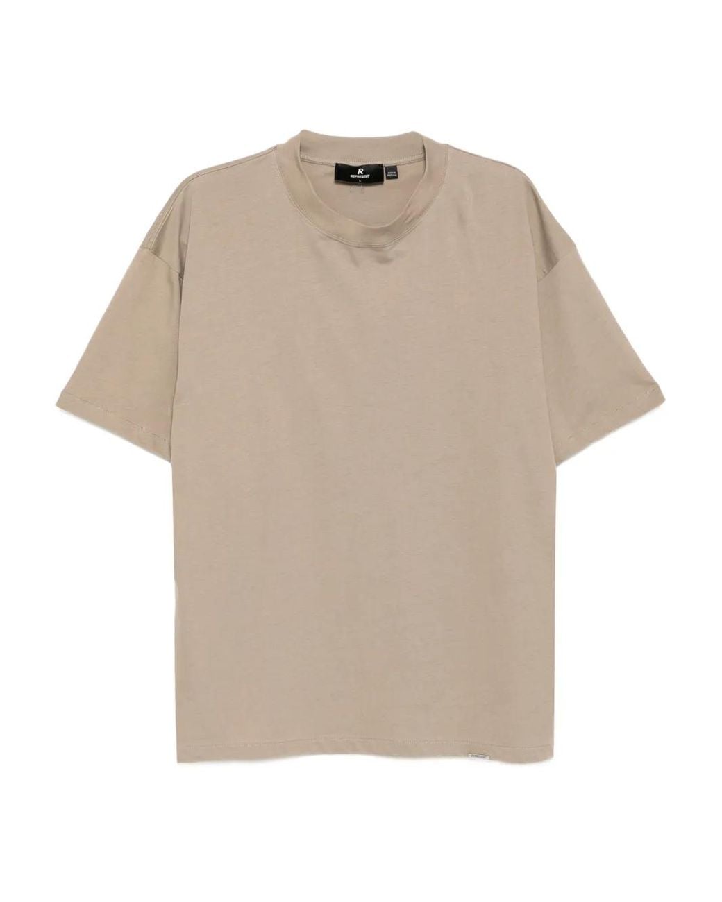 Represent White Logo-Embroidered T-Shirt for men