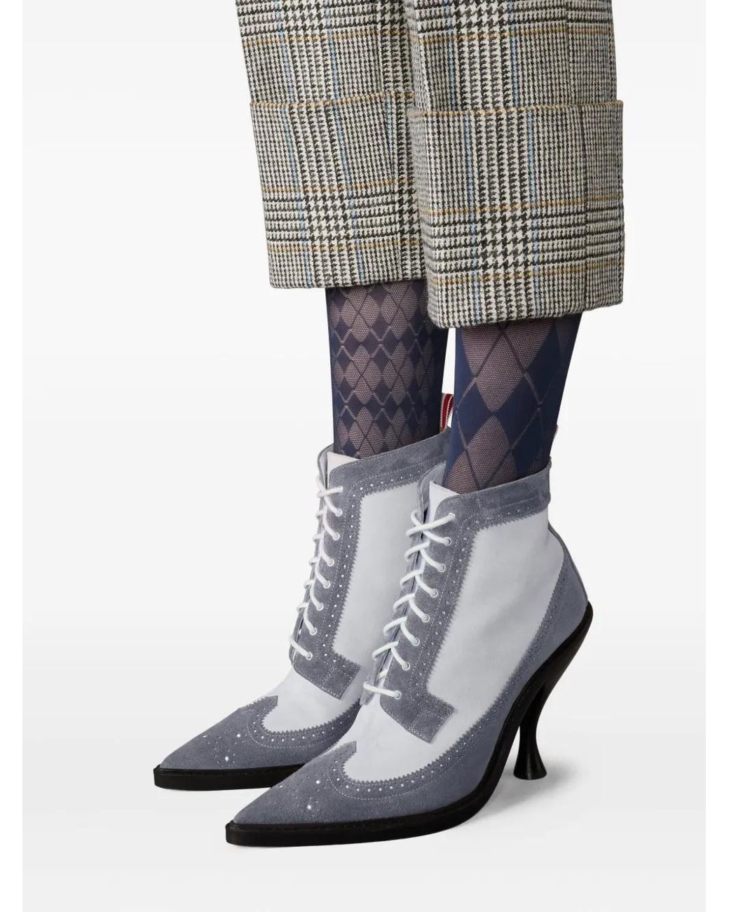 Stivali Wingtip 90Mm di Thom Browne in Blue