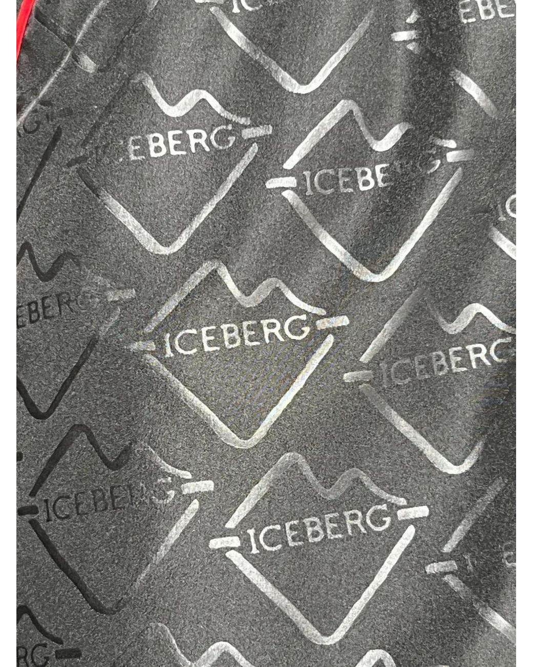 Iceberg Gray Logo-Pattern Swim Shorts for men