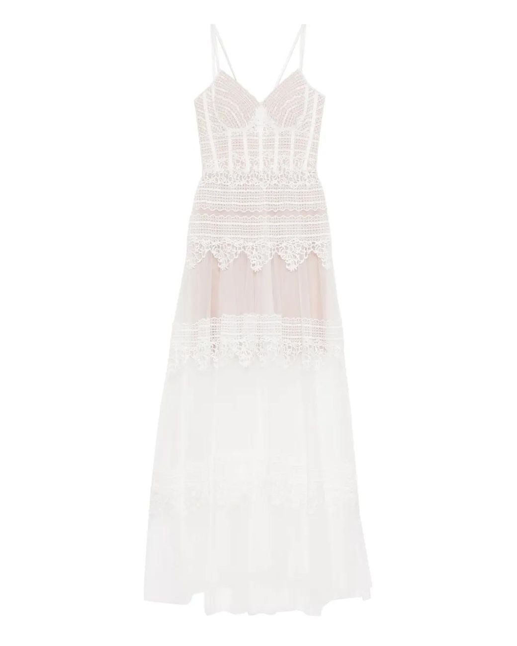 Saiid Kobeisy White Lace Gown