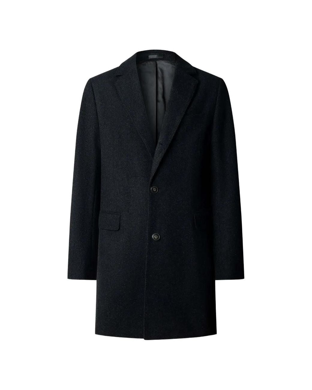 Hackett Blue Chadwick Single-Breasted Coat for men