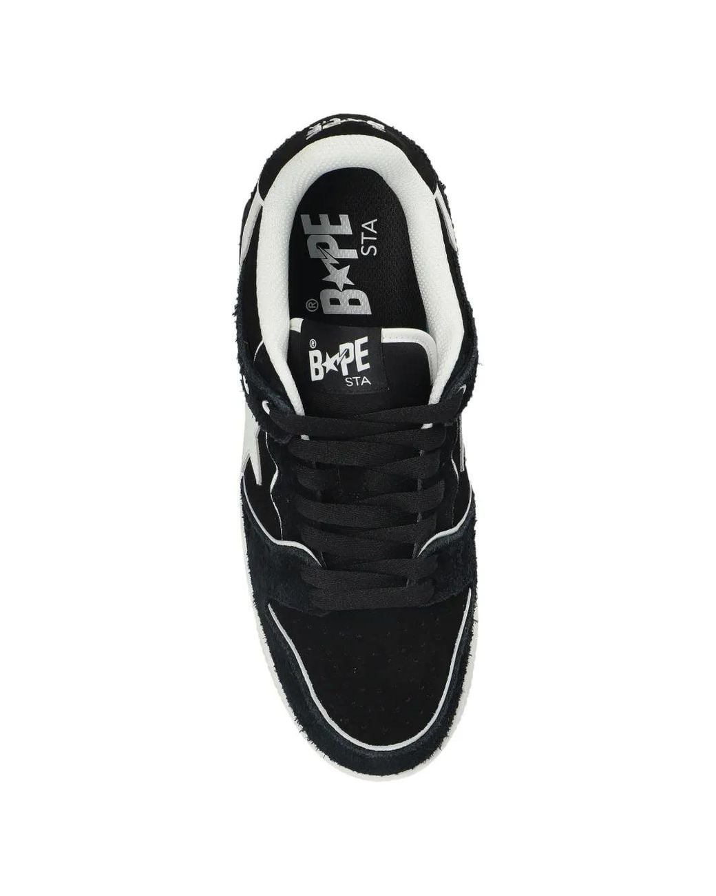 A Bathing Ape Black Sk8 Sta #2 M2 Star-Patch Sneakers for men