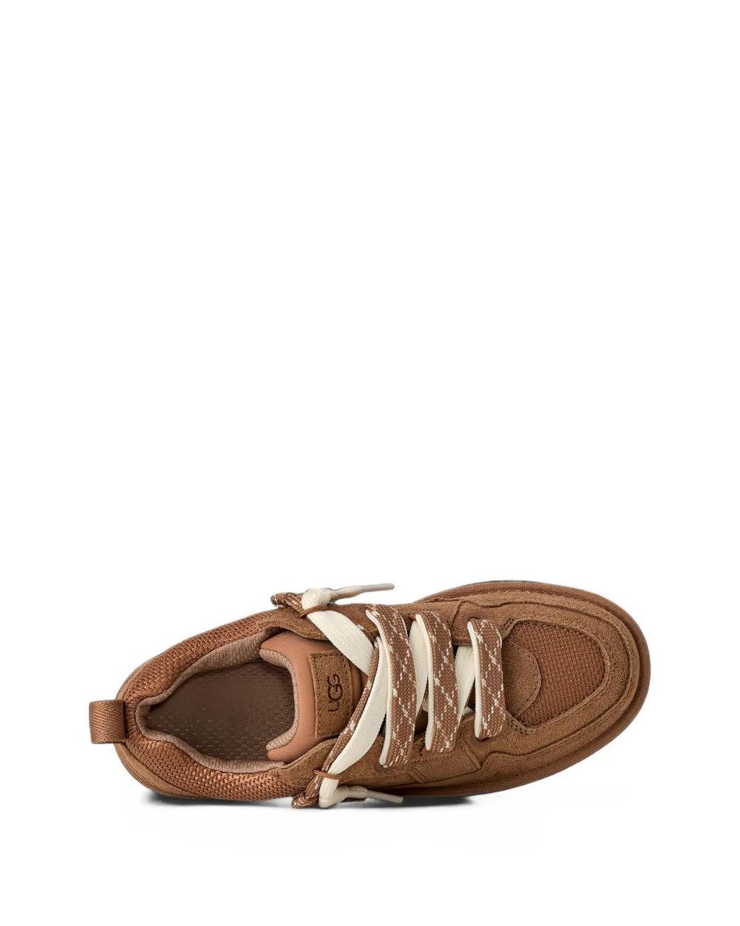 Ugg Brown Lo Lowmel Suede-Panelled Sneakers