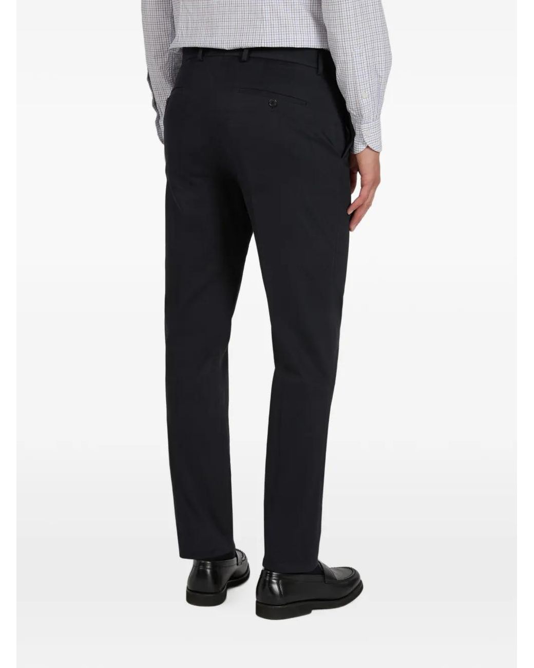 Slowear Black Incotex Tapered-Fit Trousers for men