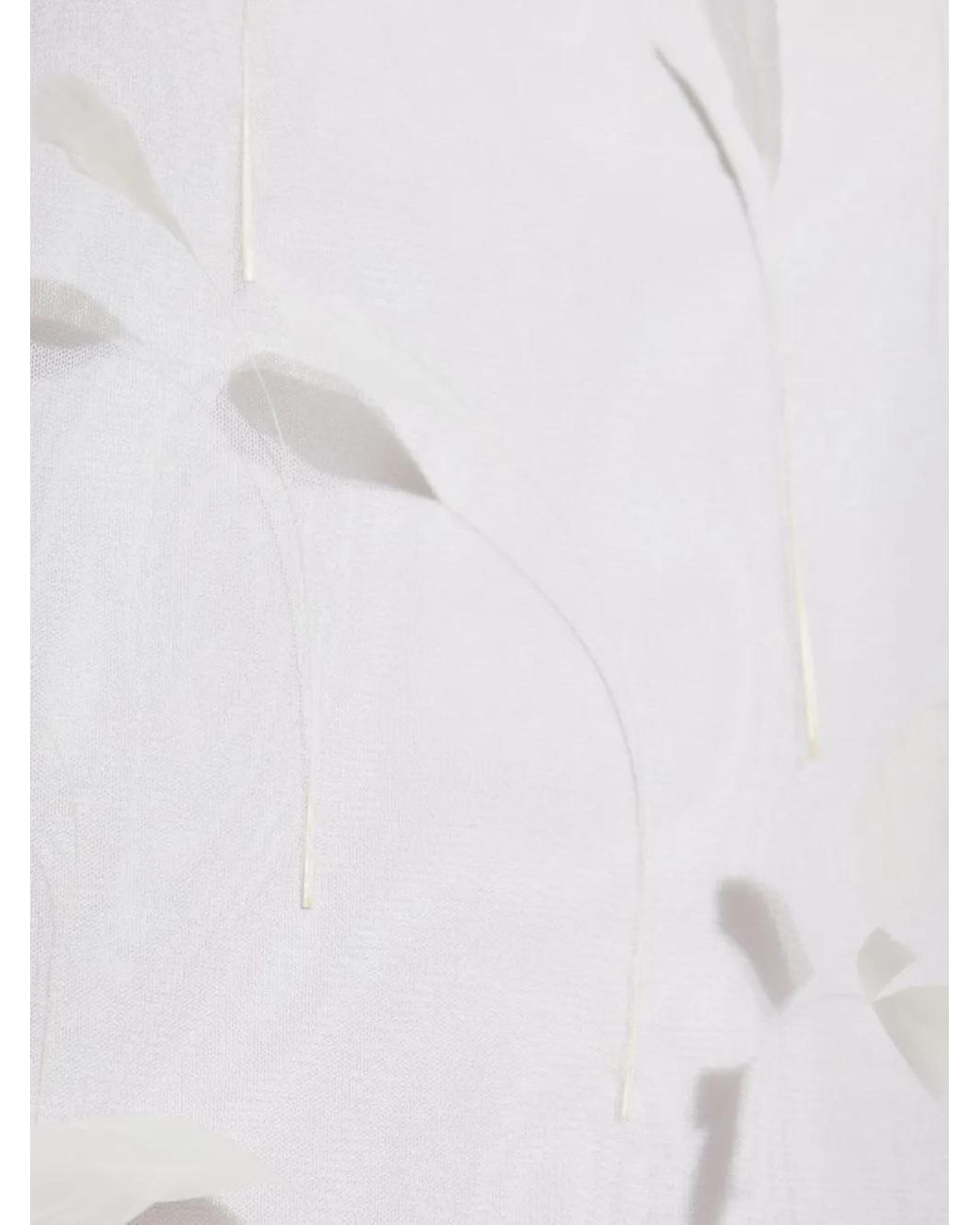 Jil Sander White Silk Dress