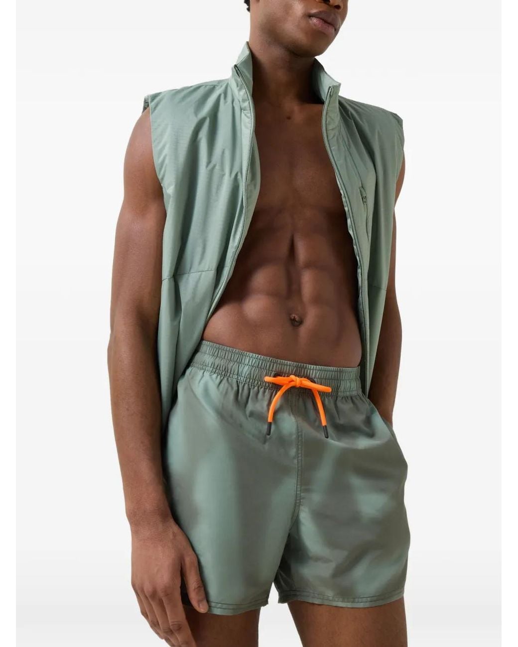 Bogner Fire + Ice Green Nelson Swim Shorts for men
