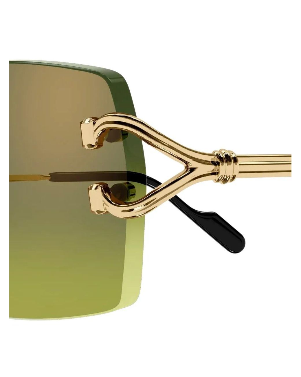 Cartier Green Round-Frame Sunglasses