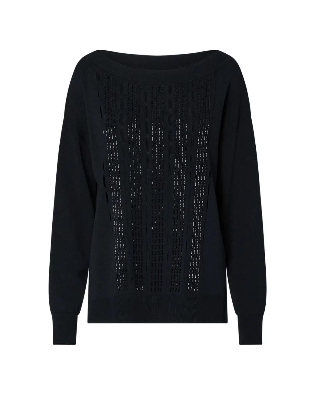 Pull À Découpes Brodées Liu Jo en coloris Black