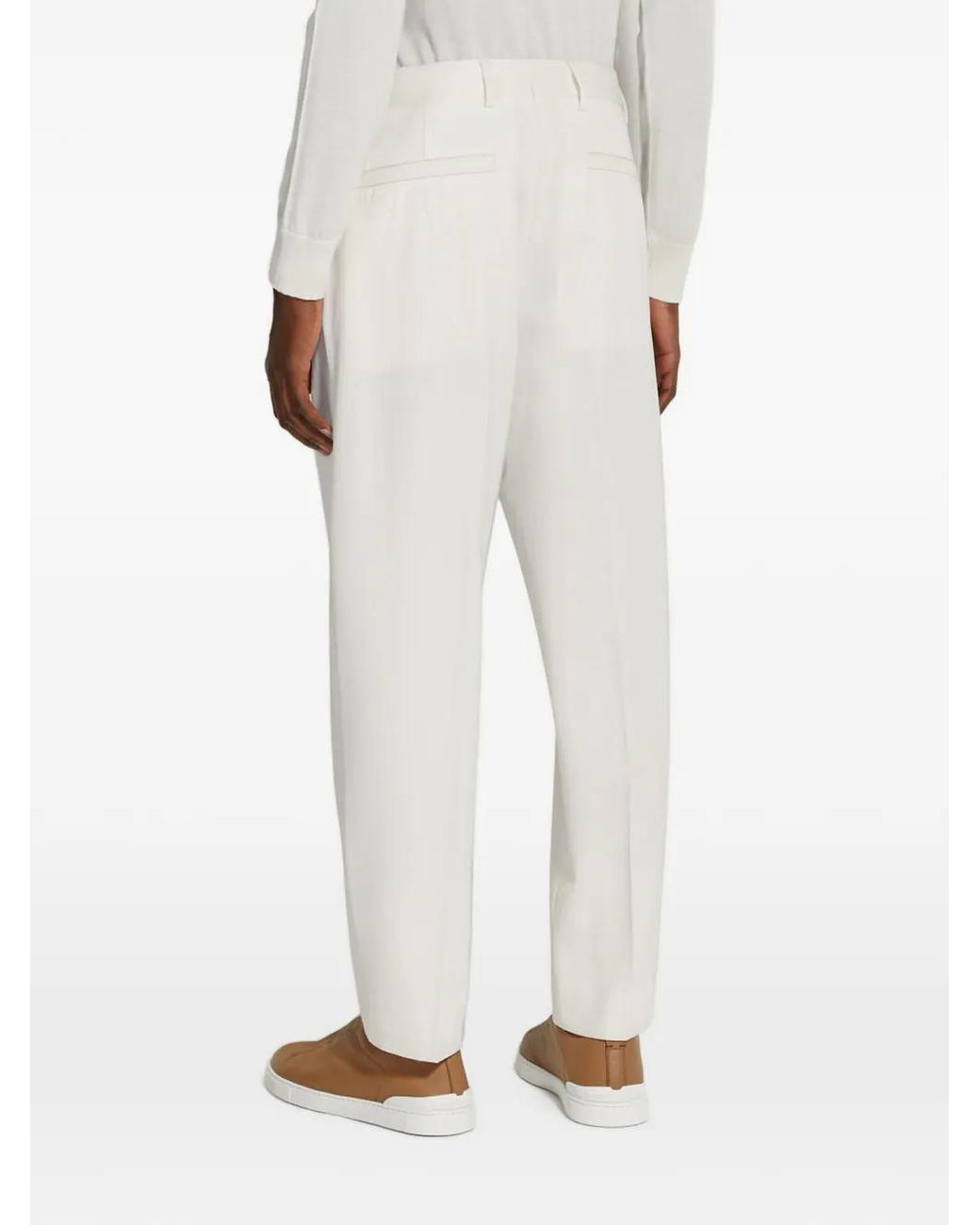 Zegna White Pants for men
