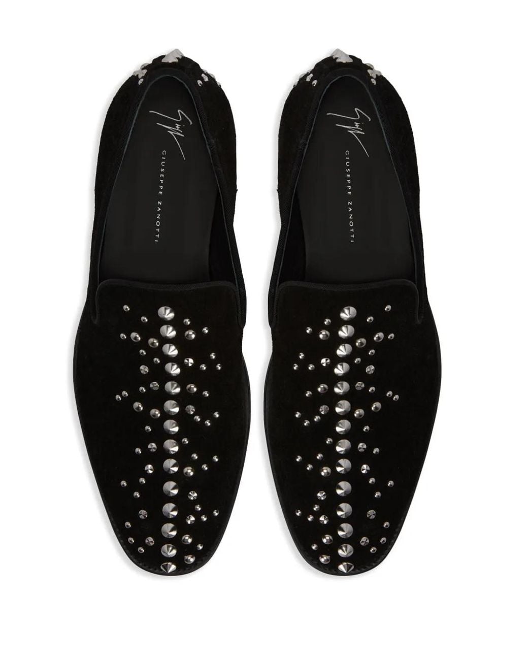 Giuseppe Zanotti Black Alfredson 15Mm Studded Loafers for men