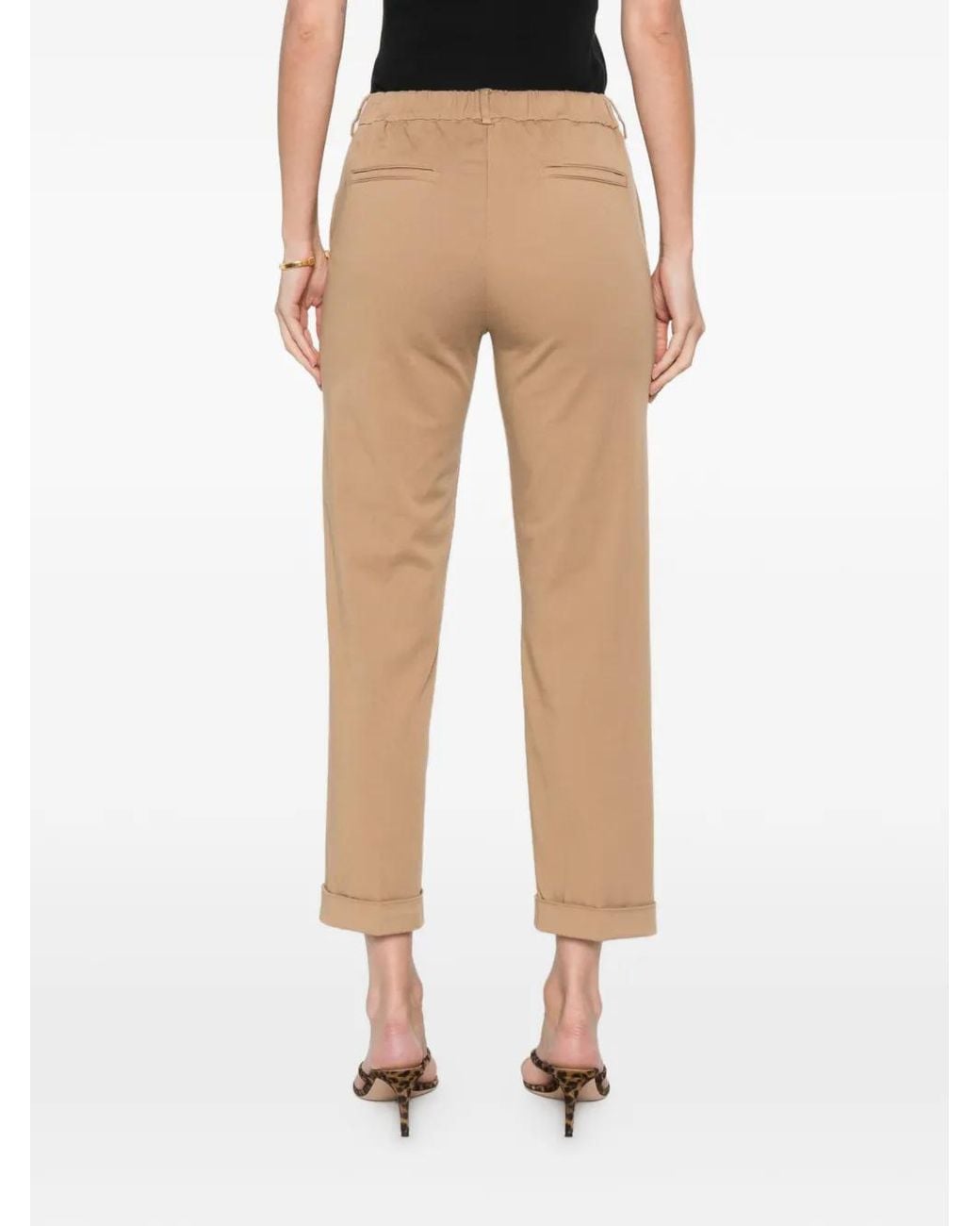 Teleria Zed White Alessia Cuffed Trousers