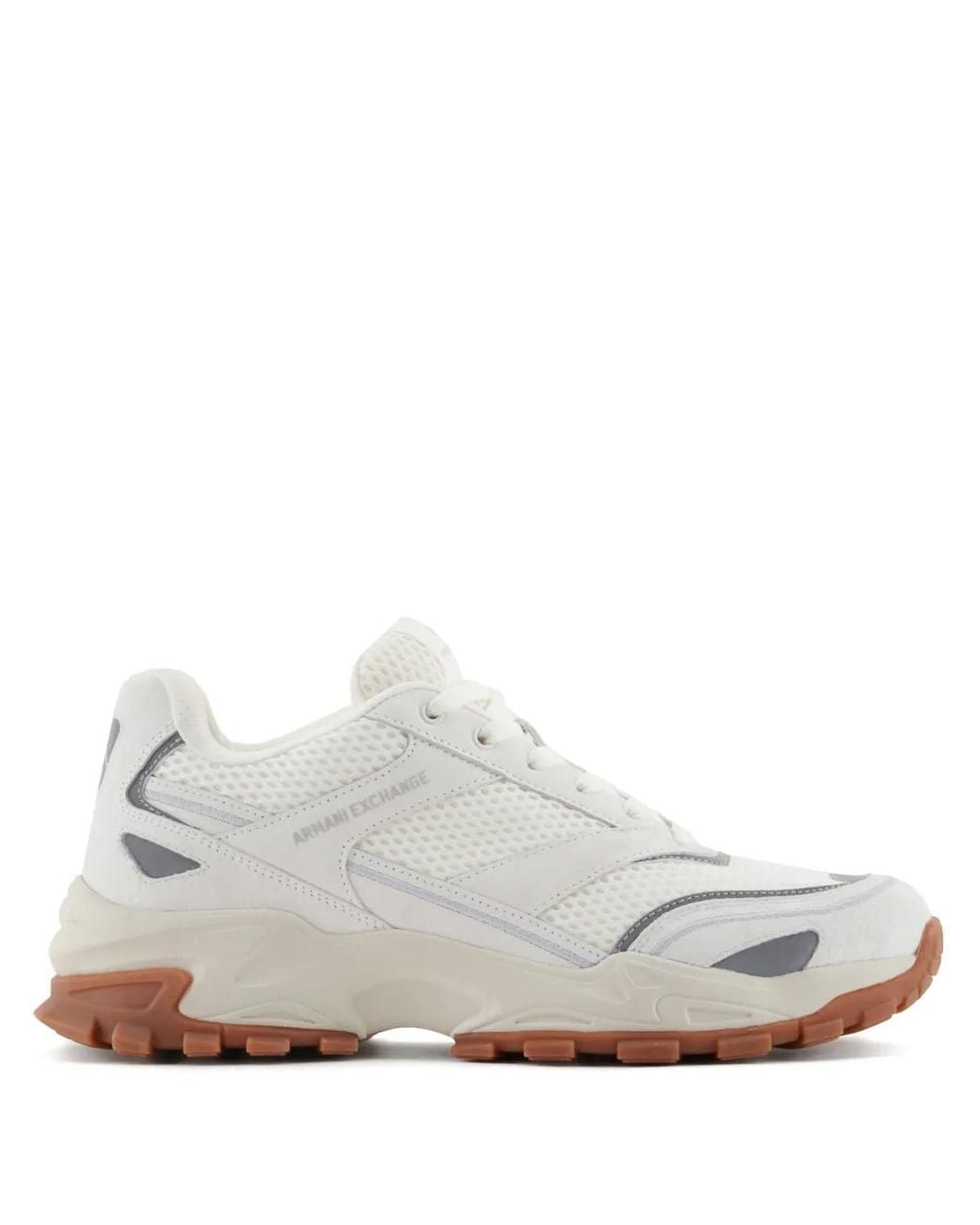 ARMANI EXCHANGE White Leather Sneakers for men