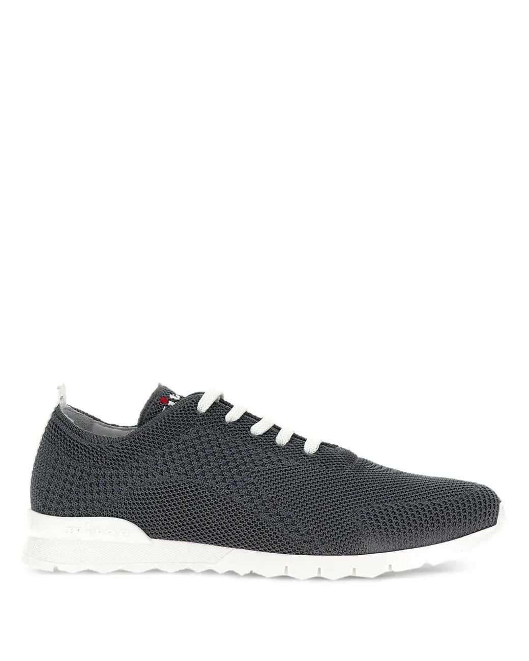 Kiton Gray Running Fits Sneakers for men