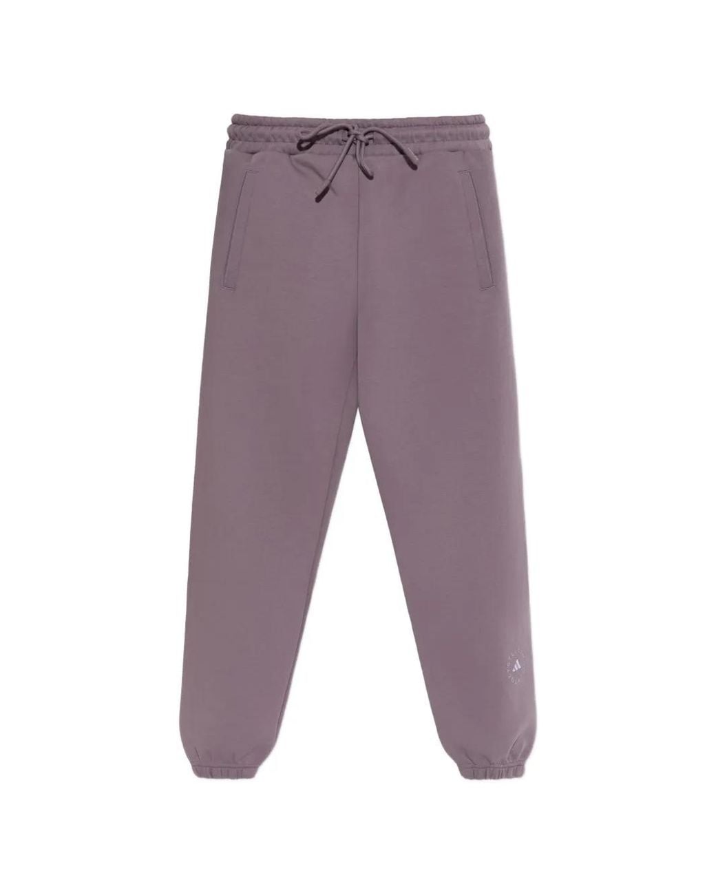 Adidas By Stella McCartney Purple X Stella Mccartney Logo-Print Drawstring Track Pants