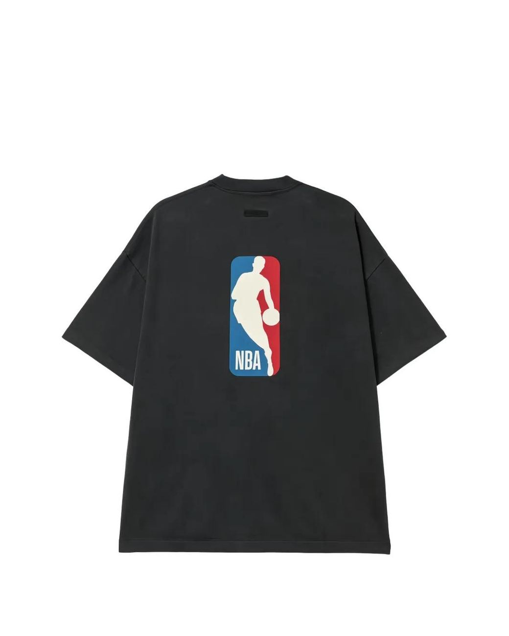 Fear Of God Black Logo-Print Drop-Shoulder T-Shirt for men