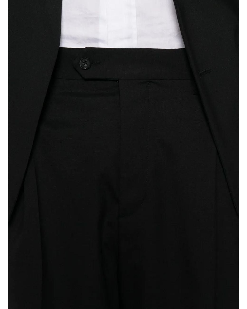 MARSĒM Black Double-Breasted Palazzo Suit for men