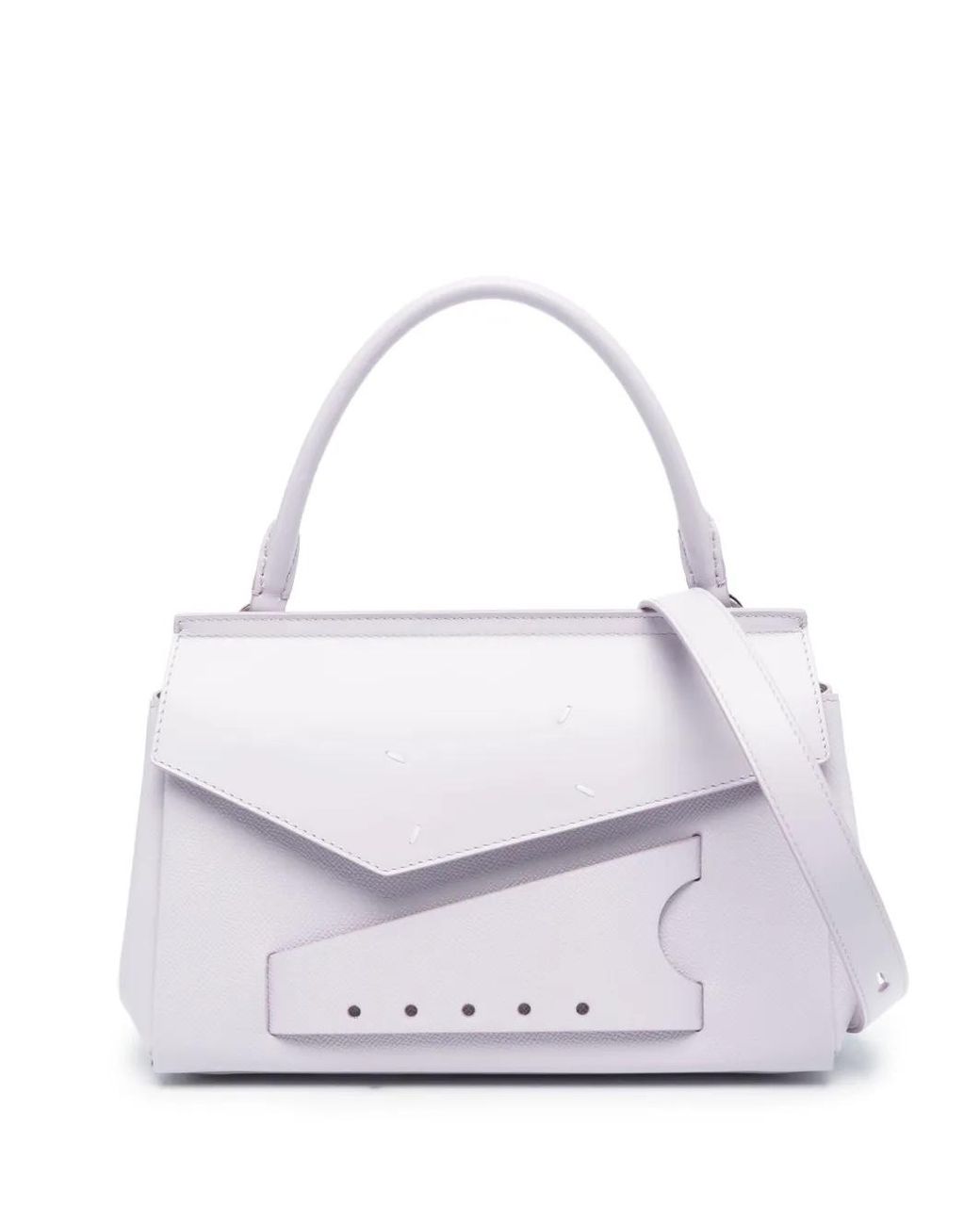 Maison Margiela White Small Snatched Classique Top-Handle Bag