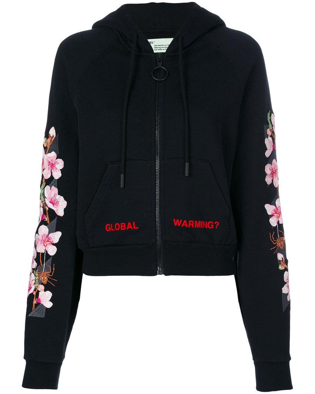 Off White c o Virgil Abloh Global Warming Blossom Hoodie in Black Lyst UK