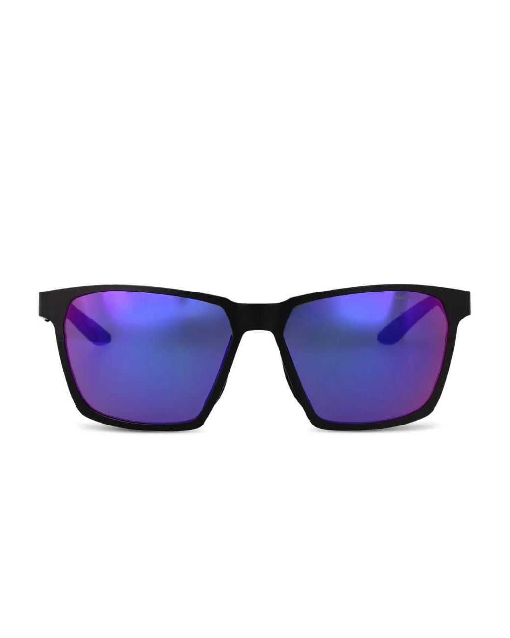 Nike Blue Maverick Square-Frame Sunglasses for men