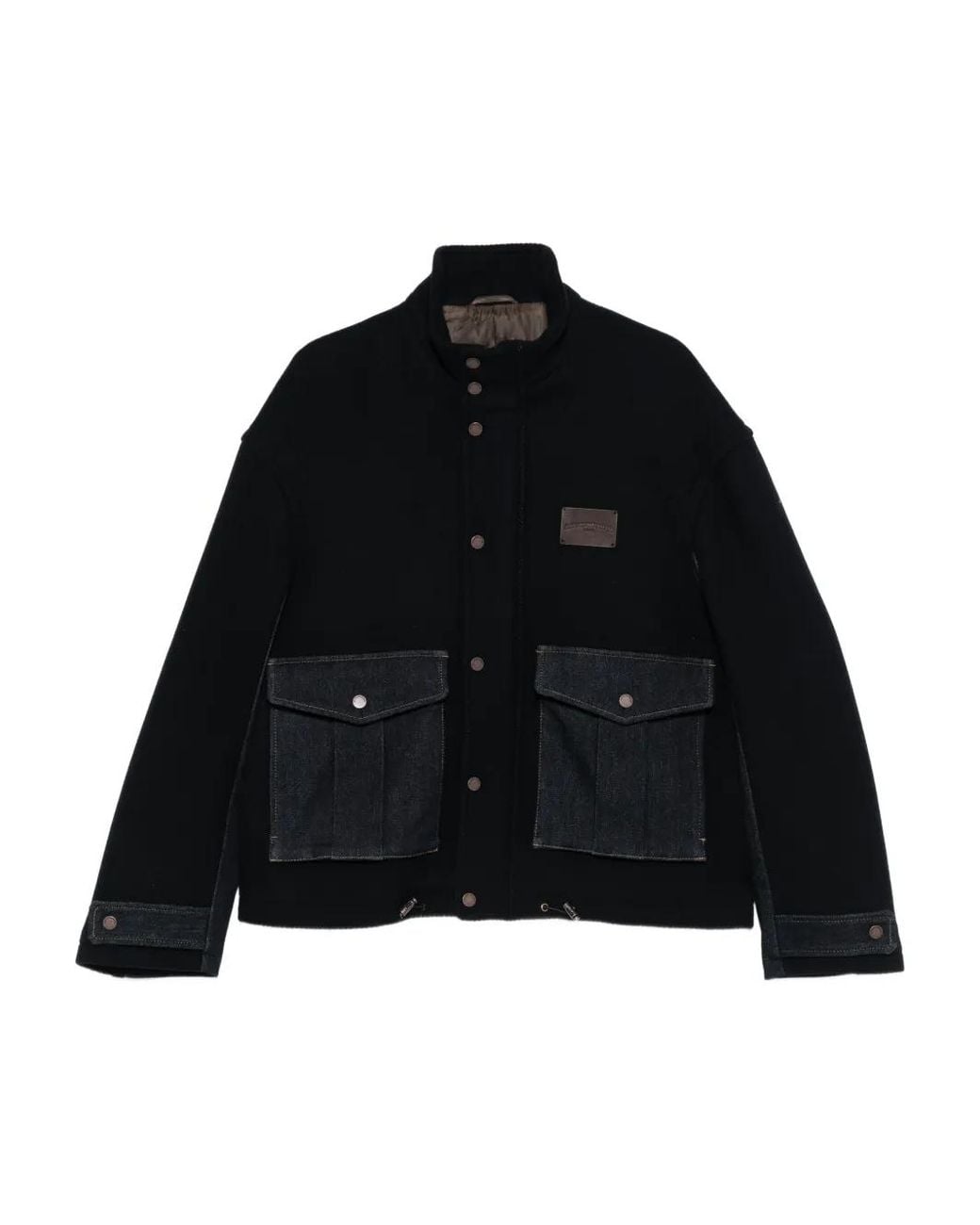 Emporio Armani Black Patch-Pocket Jacket for men