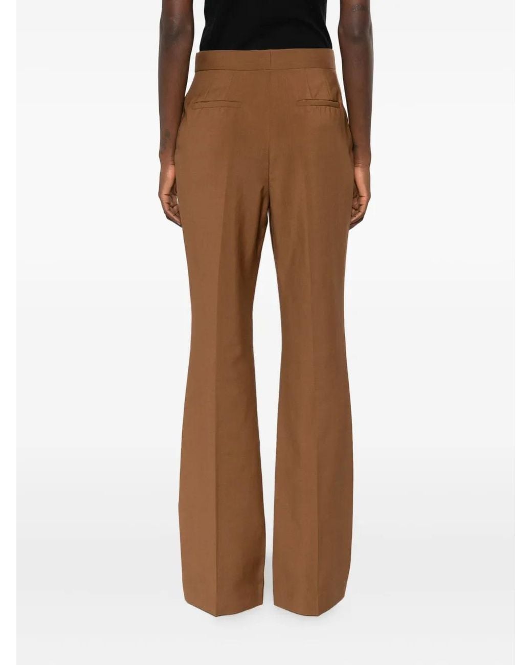 Fendi Brown Flared Trousers