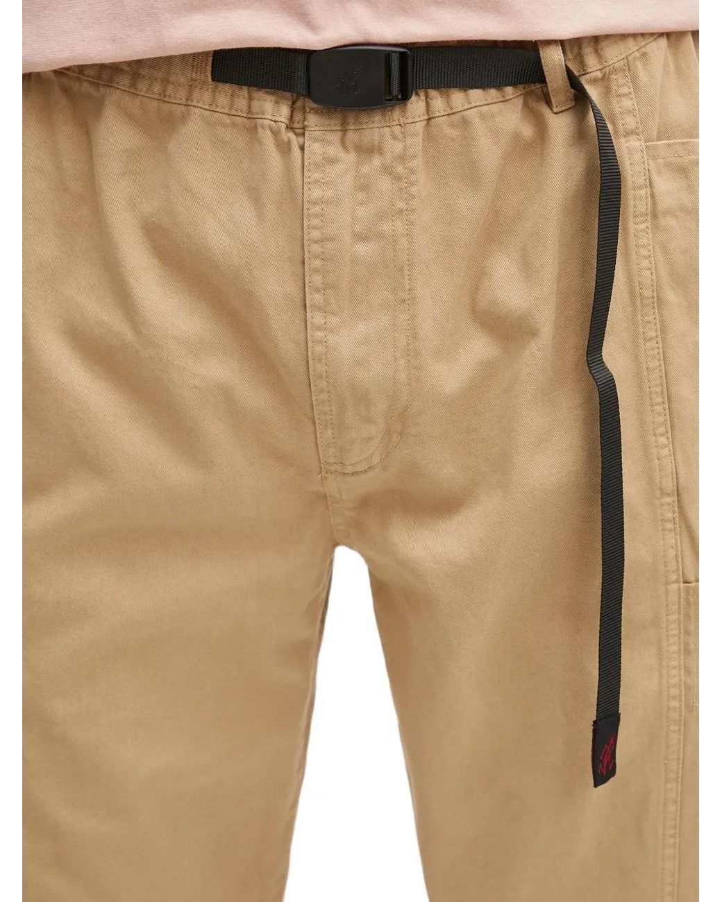 Gramicci Natural Belted Cargo Trousers for men