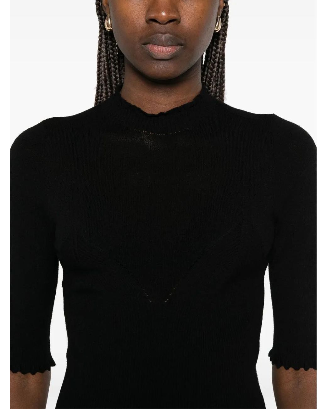 Twinset Black Knitted T-Shirt