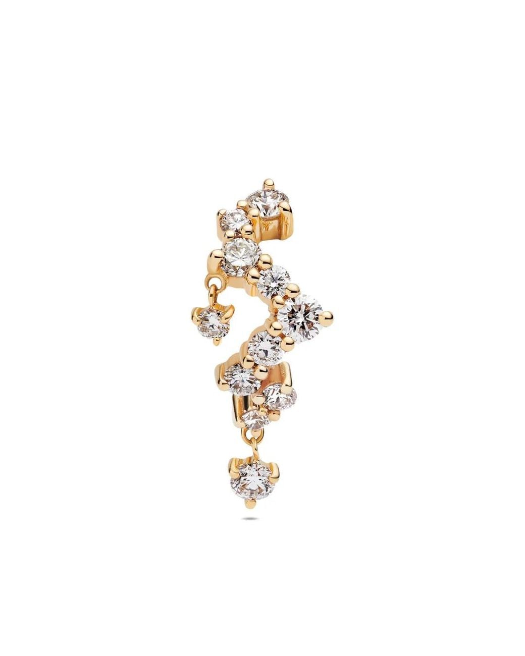 Maria Black White 14K Recycled Sky Lab-Grown Diamonds Earring