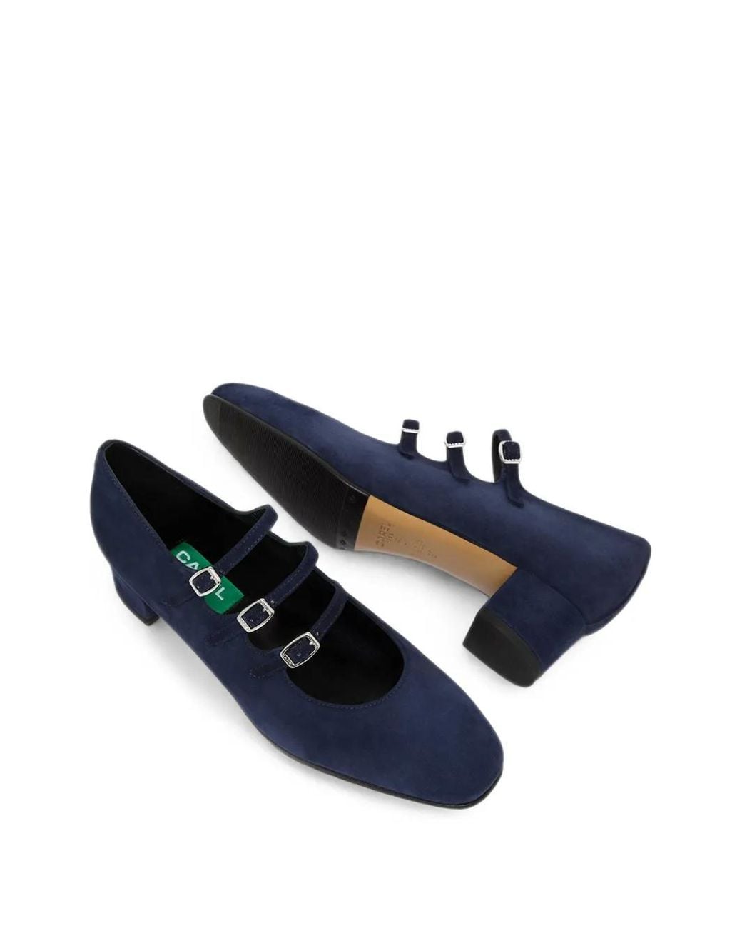 CAREL PARIS Blue Escarpins Kina À Triple Bride