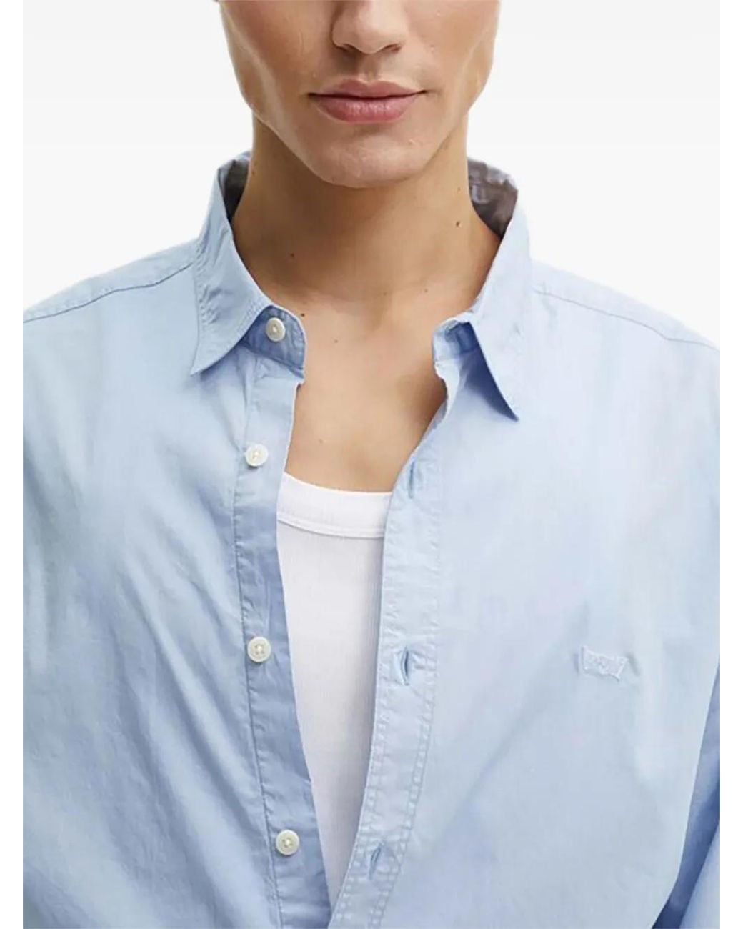 Levi's Blue Long-Sleeves Shirt for men