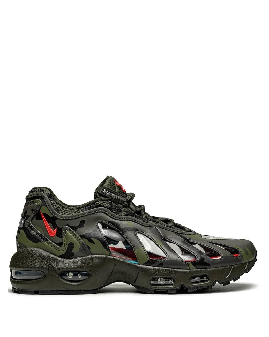 Nike Black X Supreme Air Max 96 "Camo" Sneakers