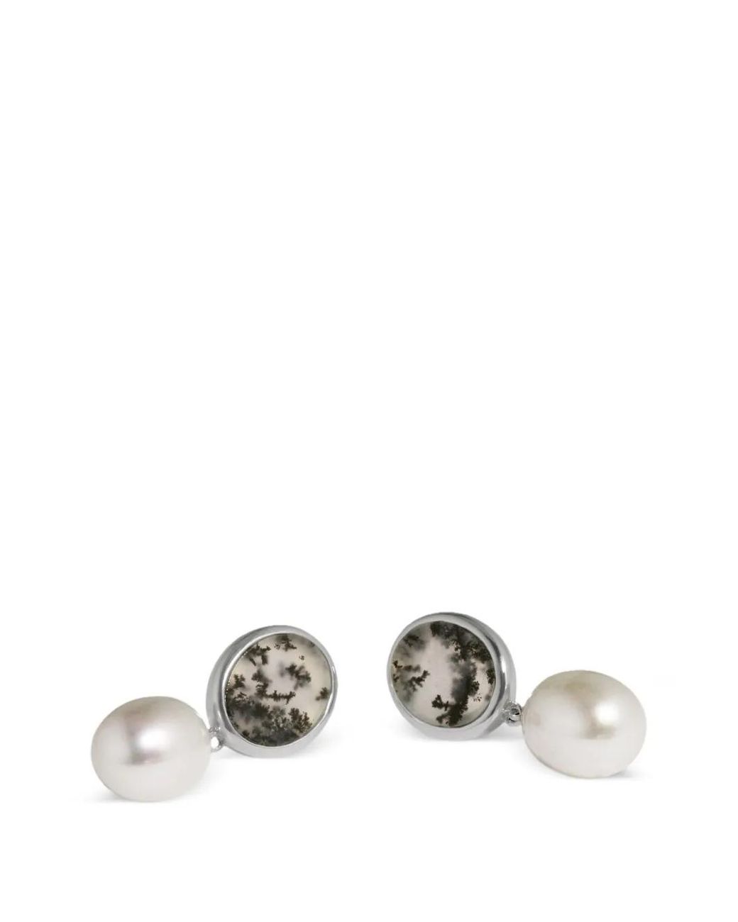 Orecchini Pendenti Con Agata di COMPLETEDWORKS in White