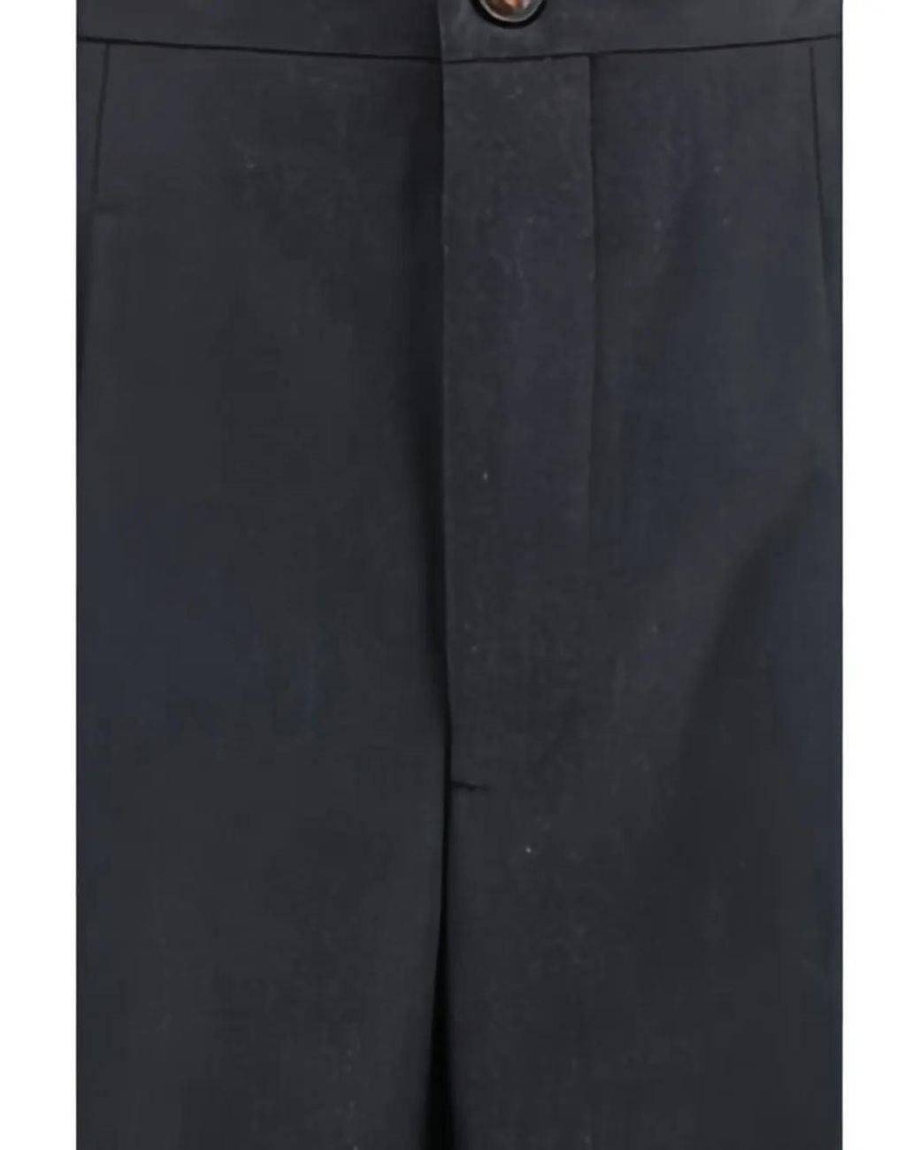 Umit Benan Blue Wool Tailored Trousers for men